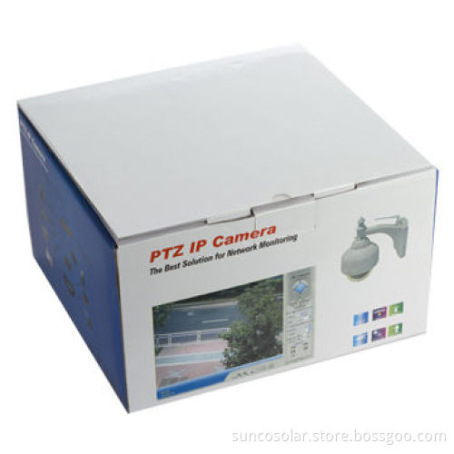 Water-resistant outdoor PTZ camera, 3X optical zoom, 720P, smartphone supported